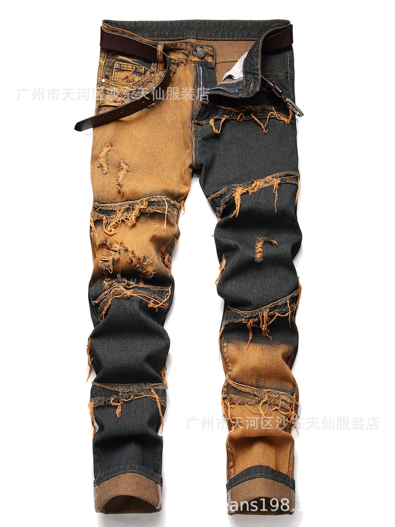 Men'S Ripped Casual Jeans - Image 3